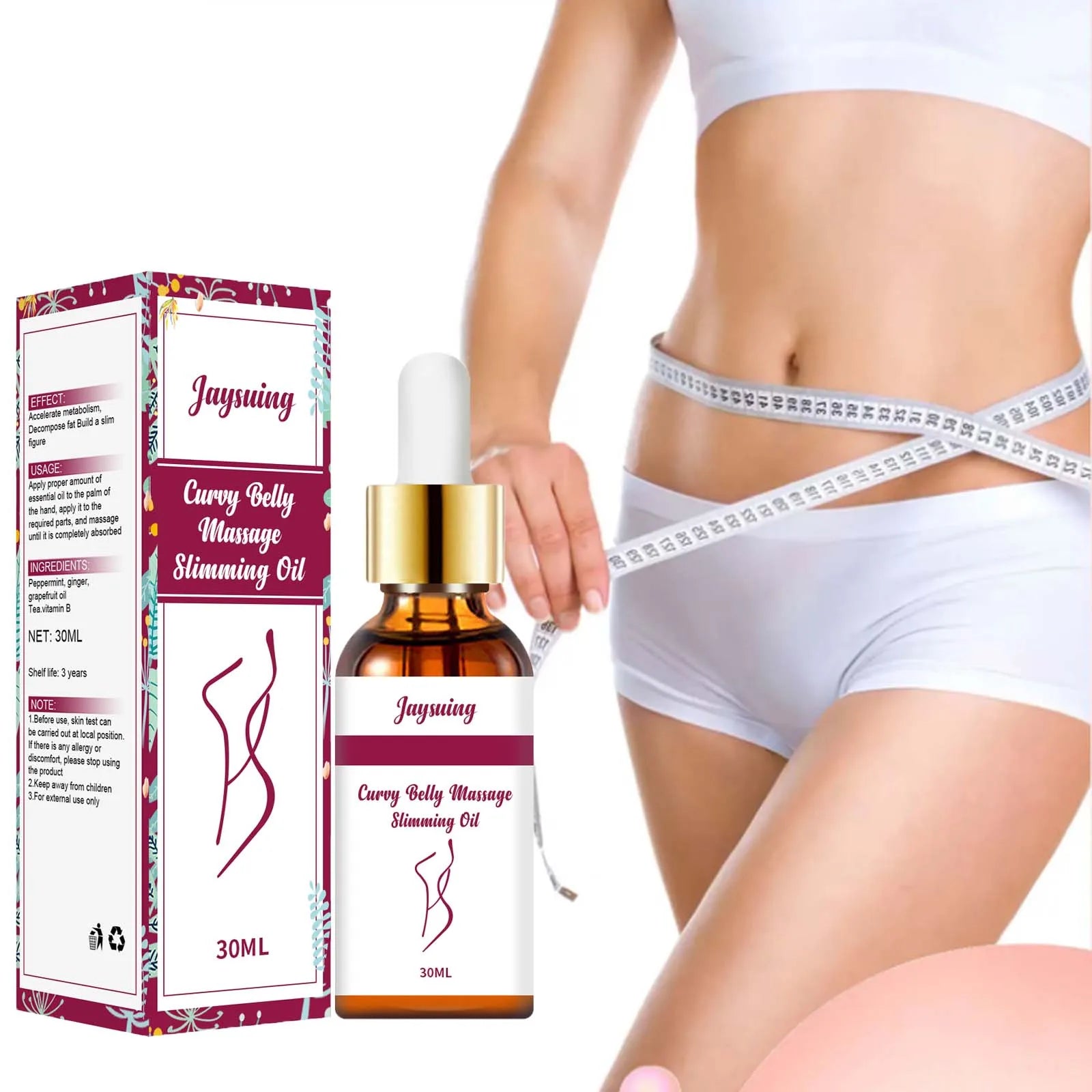 Jaysuing Slimming Body Oil – Anti-Cellulite & Firming 30ml Slimming Body Oil Oasis Select