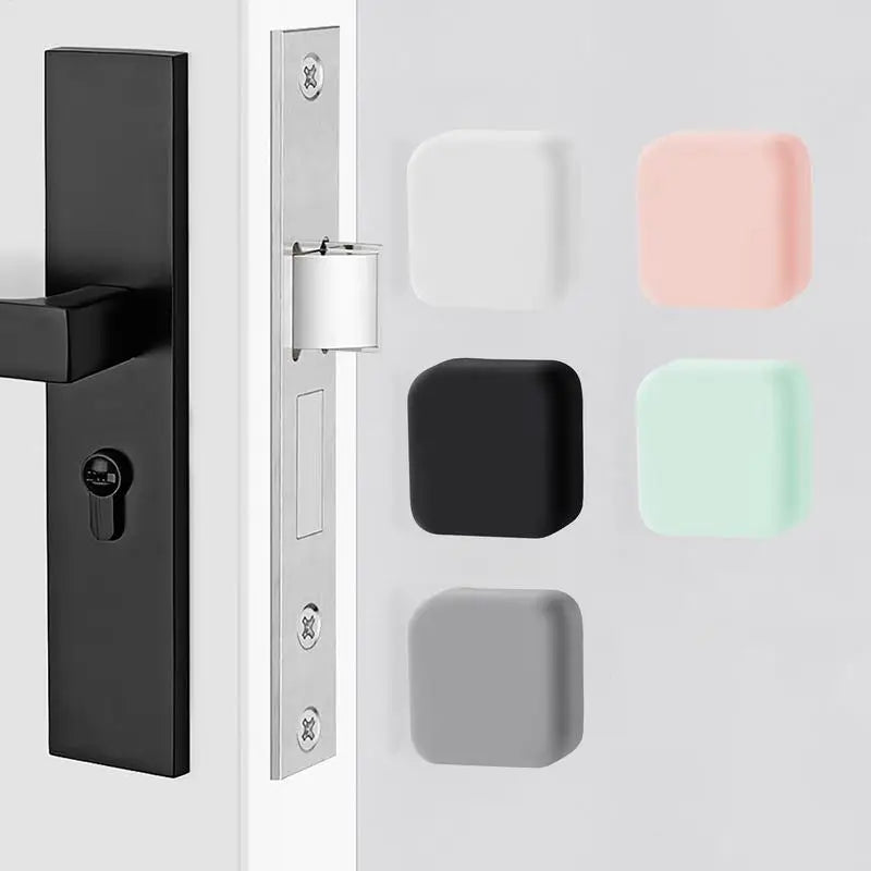 Silicone Door Stopper Wall Anti-collision Door Stopper Adhesive Pad Cabinet Door Bumpers Protection Porte Pad Wall Protector Pad Oasis Select