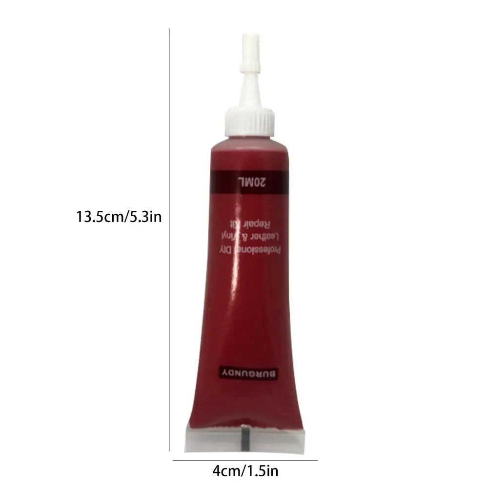 Car Repair Scratches Cracks 20ml Leather Repair Gel Leather Complementary Color Repair Paste Car Repair Cream Agent Car care Oasis Select Wine Red