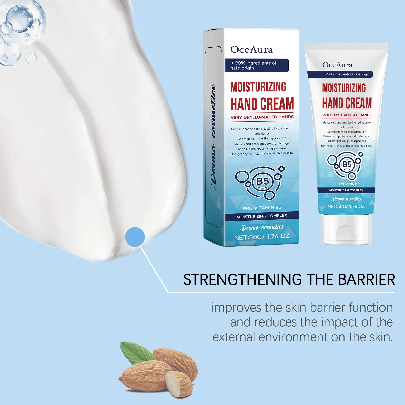 Oceaura Vitamin E Hand Moisturizing Cream Lasting Nourish Brighten Improve Elasticity Moisturizer Products Daily Hank Care Cream Oasis Select