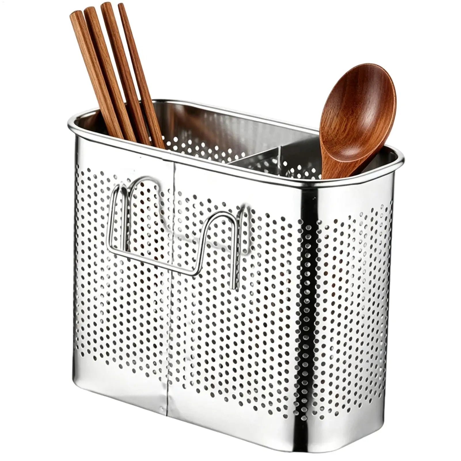 Metal Utensil Holder Portable Drying Metal Holder with Hook Utensil Drying Rack for Kitchen Sinks Counter Home House Indoor Oasis Select