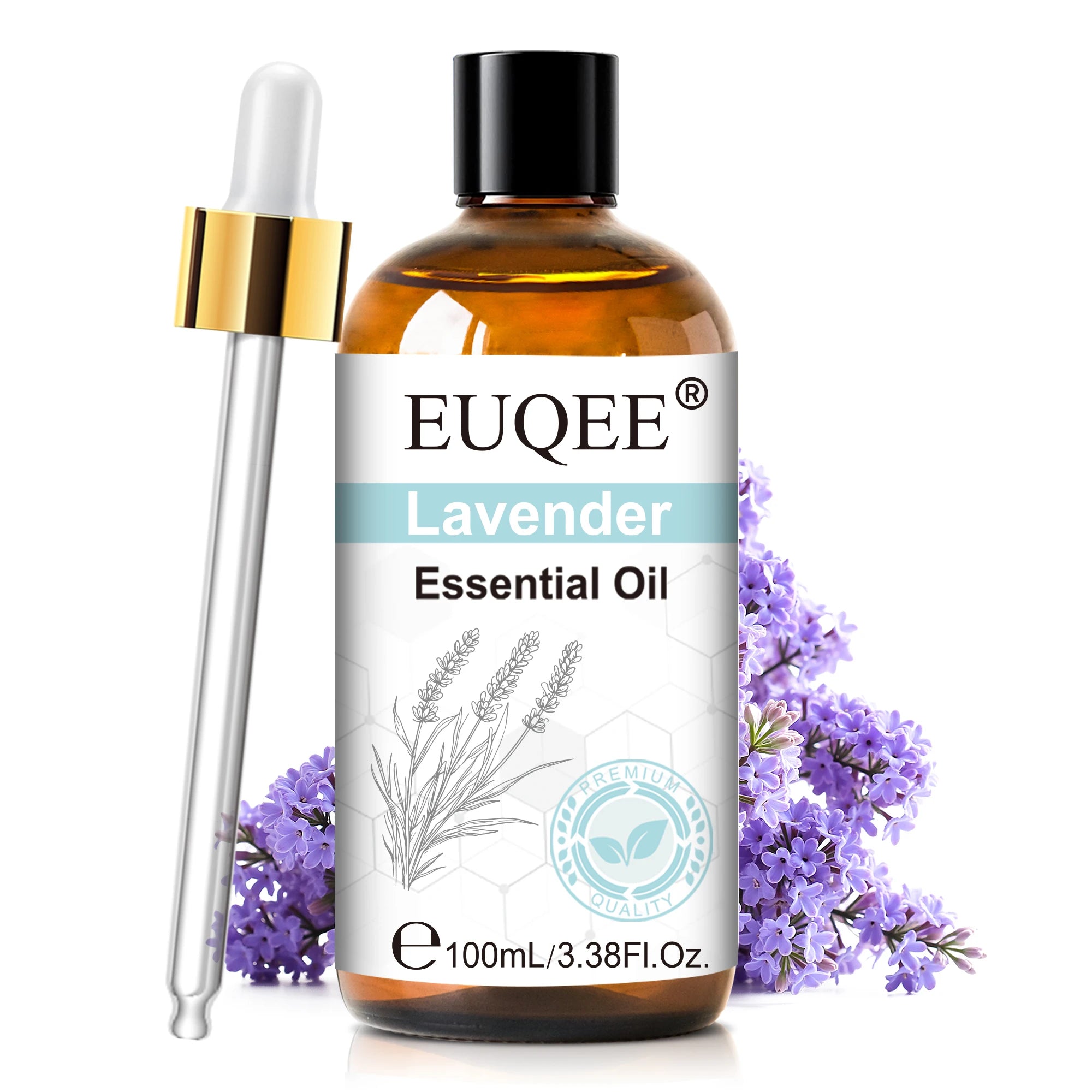 EUQEE 100ml Essential Oils – Lavender, Vanilla, Lemon & Cinnamon