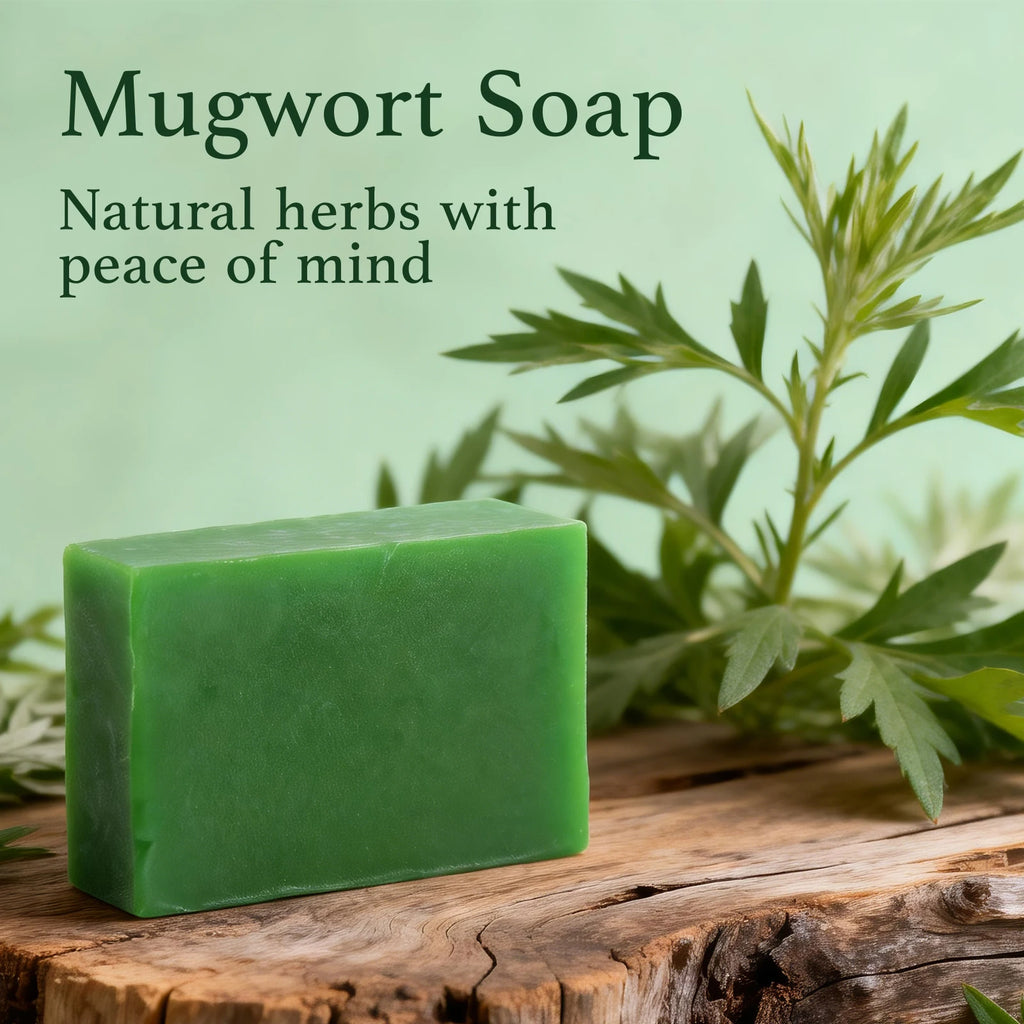 Natural Mugwort Soap – Herbal Hydrating Face & Body Bar Herbal Cleansing Soap Oasis Select