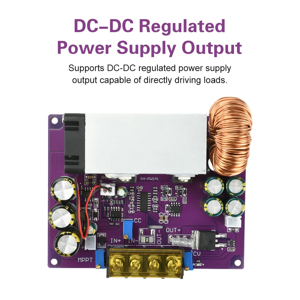 800W 25A MPPT Solar Charger Power Supply Module 18V-90V to 2-60V DC-DC Step Down Buck Converter Auto Charging Board Ideal Diode Oasis Select Default Title