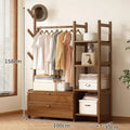 Multi-functional Floor mounted clothes hanger, bedroom home clothes rack, simple indoor storage rack, clothes rack, storage rack Oasis Select With drawer 100cm