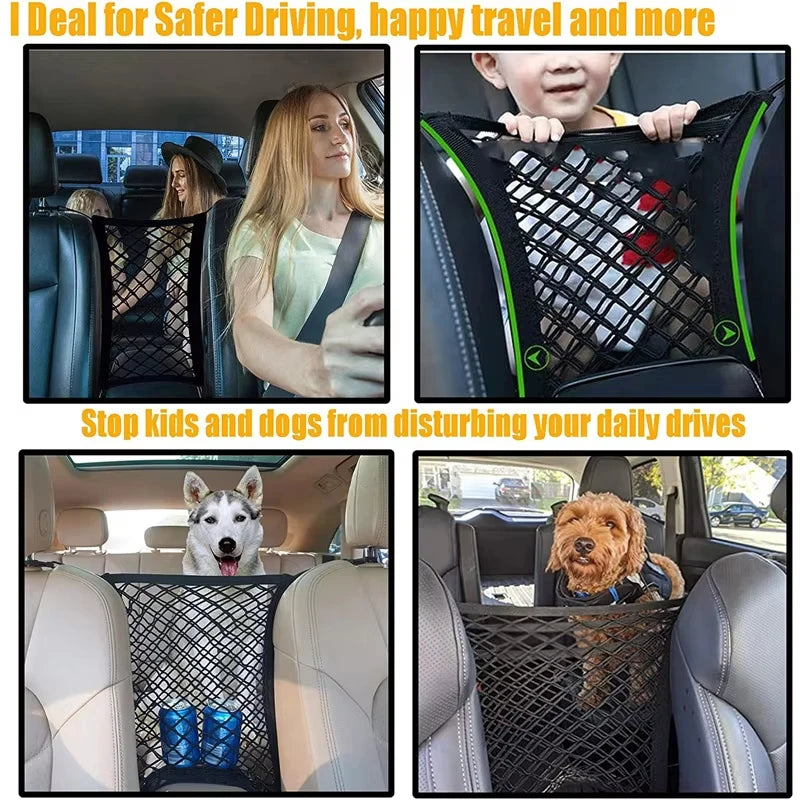 Elastic Double Layer Motorcycle Cargo Net with Hooks | Luggage Net