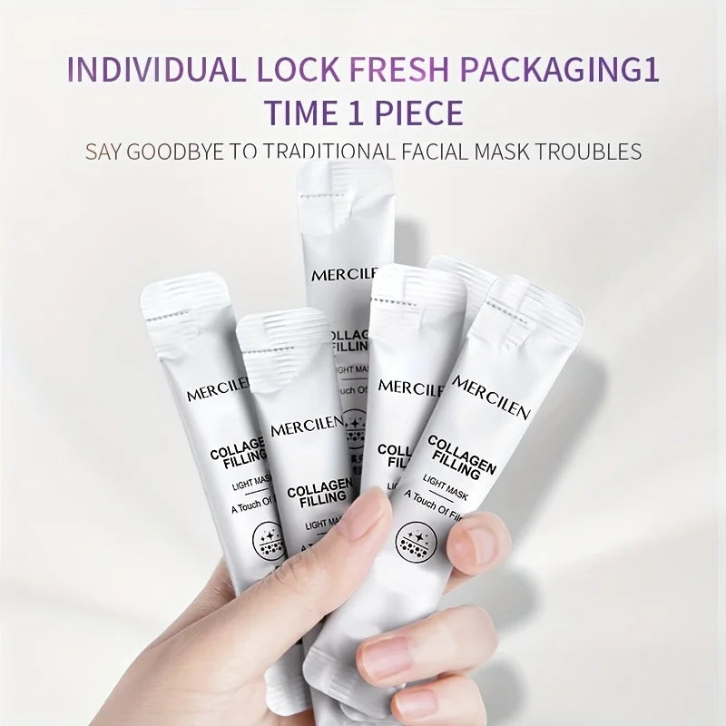 Mercilen Collagen Peel-Off Face Mask – Anti-Aging 20pc Set Collagen Peel-Off Mask Oasis Select