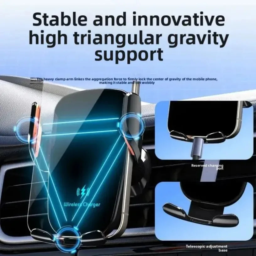 15W Wireless Car Charger Air Vent Car Phone Holder For iPhone Samsung Xiaomi Car accessories Fast Charger Stand Oasis Select
