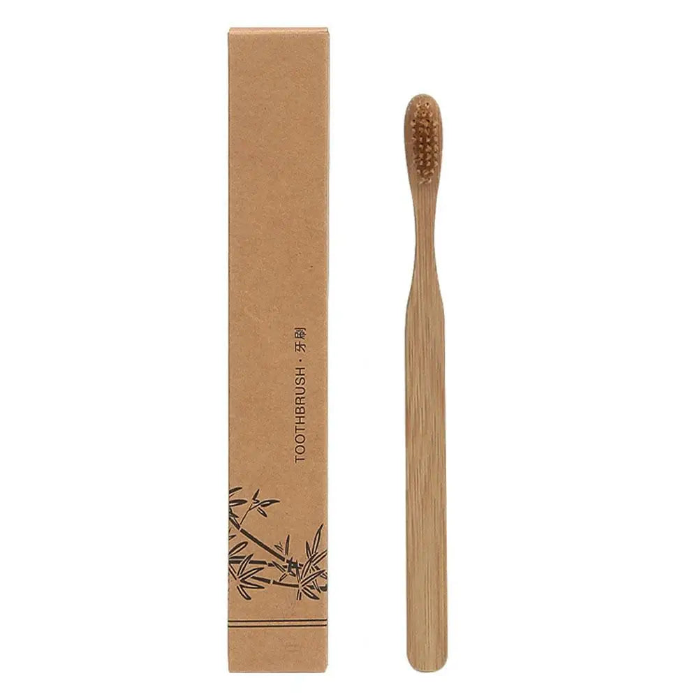 1/50PCS Disposable Toothbrush Natural Bamboo Tooth Brush Soft Bristle Charcoal Teeth Eco Bamboo Toothbrushes Dental Oral Care Oasis Select A