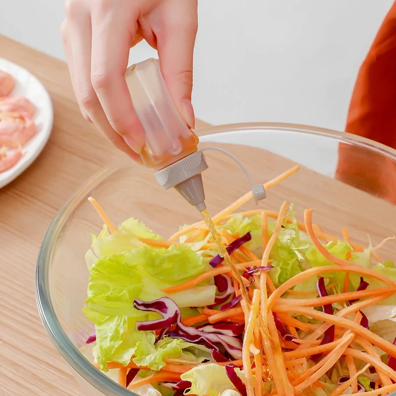 80ml Ketchup Bottle Mini Condiment Dispenser Honey Mustard Salad Squeeze Sauce Container for Outdoor BBQ Oasis Select