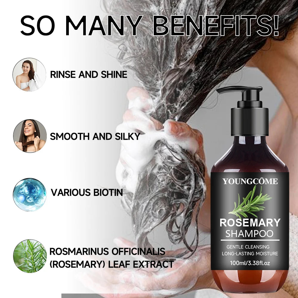 Rosemary 4-in-1 Hair Kit – Mask, Shampoo, Conditioner & Oil