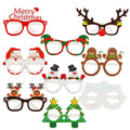 3D Christmas Glasses Made of Paper for Adults and Children Christmas Party Decoration Photo Props Snowman Mask Glasses Oasis Select Pack of 9