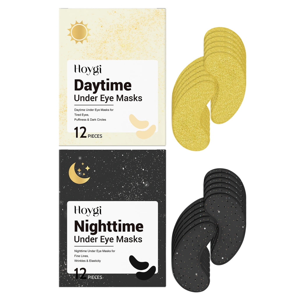 Hoygi Day & Night Under Eye Masks – Puffiness & Dark Circles Under Eye Mask Oasis Select All