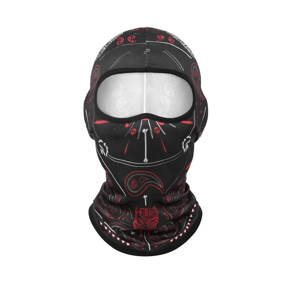 Fashion Ice Silk Cool Balaclava Breathable Sun Protection Motorcycle Cycling Mask Quick Dry Face Cover Headwear Summer Oasis Select