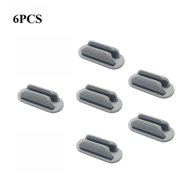 3/6Silicone Pen Holder Desktop Storage, Upgraded Self-adhesive Elastic Pen Holder, Suitable for Office, School, Classroom Walls Oasis Select Grey 6PCS