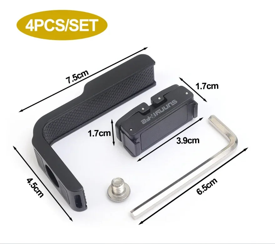 Sunnylife Magnetic L-Bracket for Insta360 X5 X4 | Adjustable Mount