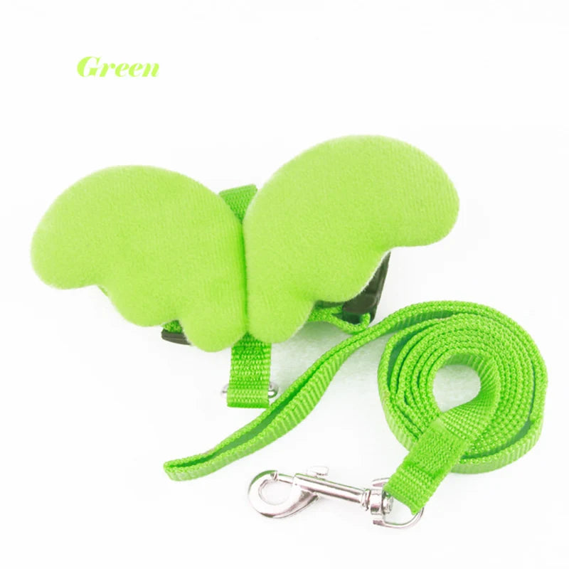 Angel Pet, Callduck Harness Leash, suitable for cats, rabbits, Callduck, pet chickens, turtles, small pet harness, gift Oasis Select Green S-suit 1.3-3kg