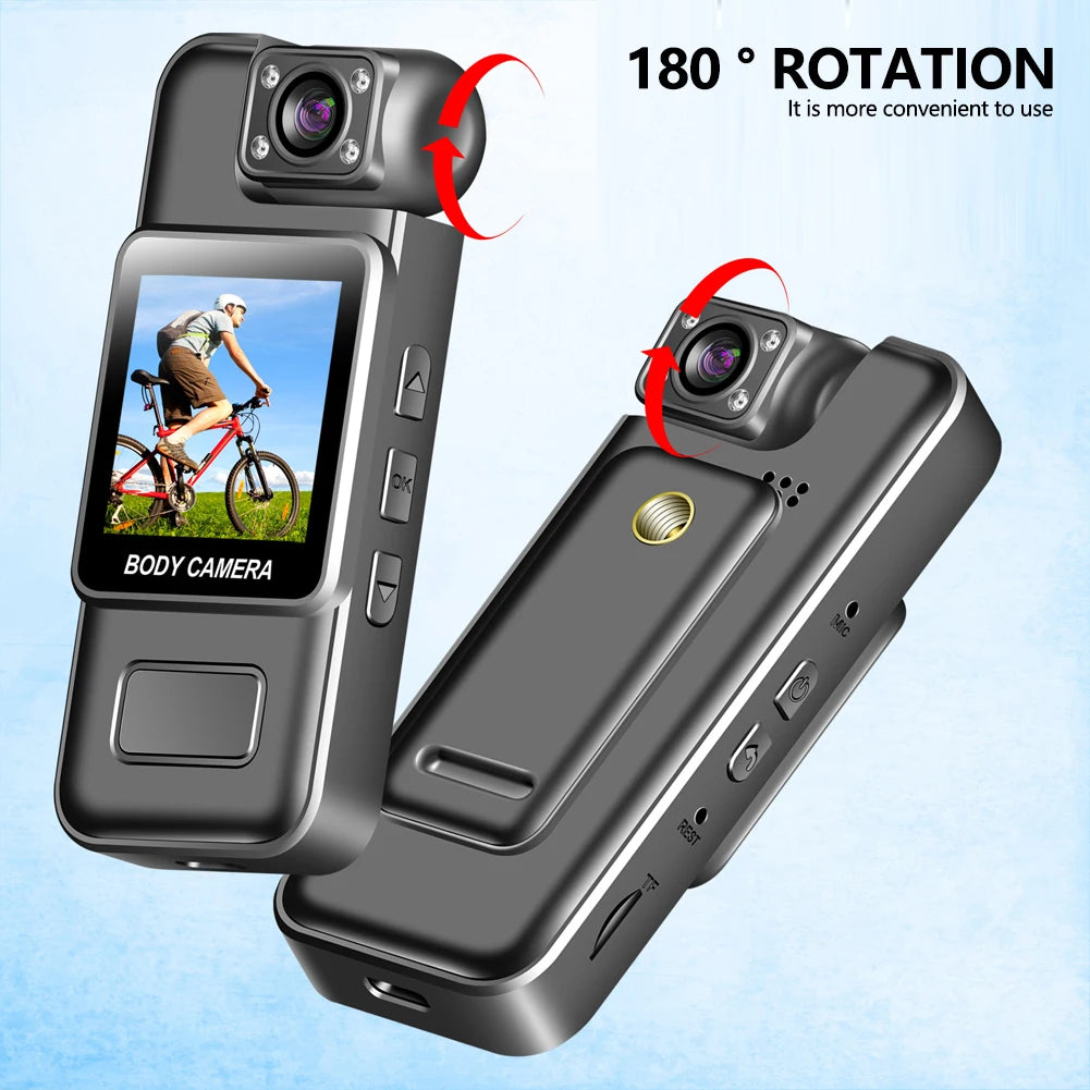 4K Mini WiFi Action Camera | Night Vision, 8Hr Body Cam DVR