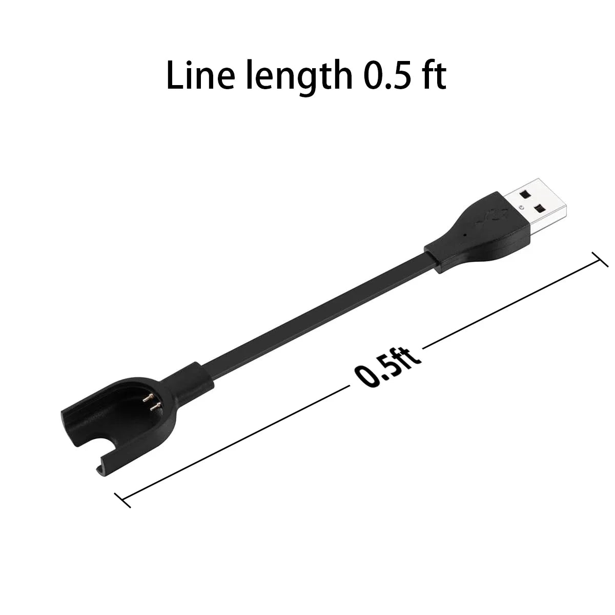 2-Pack Mi Band 3 USB Replacement Charger Cable – Fast & Safe Smartwatch Charger Cable Oasis Select