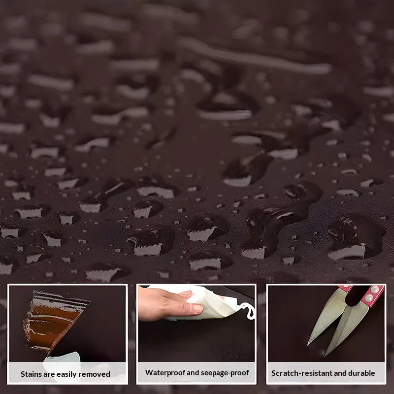 1PCS Waterproof PU Leather Office Chair Seat Covers Removable Solid Color Computer Chair Seat Cushion Covers For Home Office Oasis Select