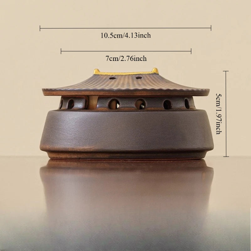 Creative Ceramic Incense Burner Antique-style Household Indoor Aroma Diffuser, Chinese-style Incense Display Item Incense Burner Oasis Select A