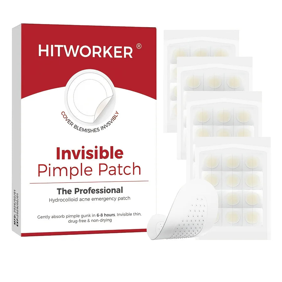 12/24/48 Hitwalker acne patches, hydrogel patches, 24-hour protection, invisible coverage, non irritating, suitable for sensitiv Oasis Select 48pcs
