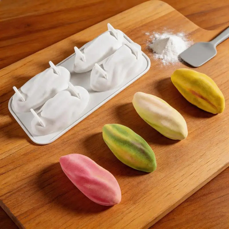 Silicone Pastry Baking Mold 4/12 Cavity Food Grade Non-Stick Reusable Mould for Pecan Nut Chocolate Dessert Making Oasis Select