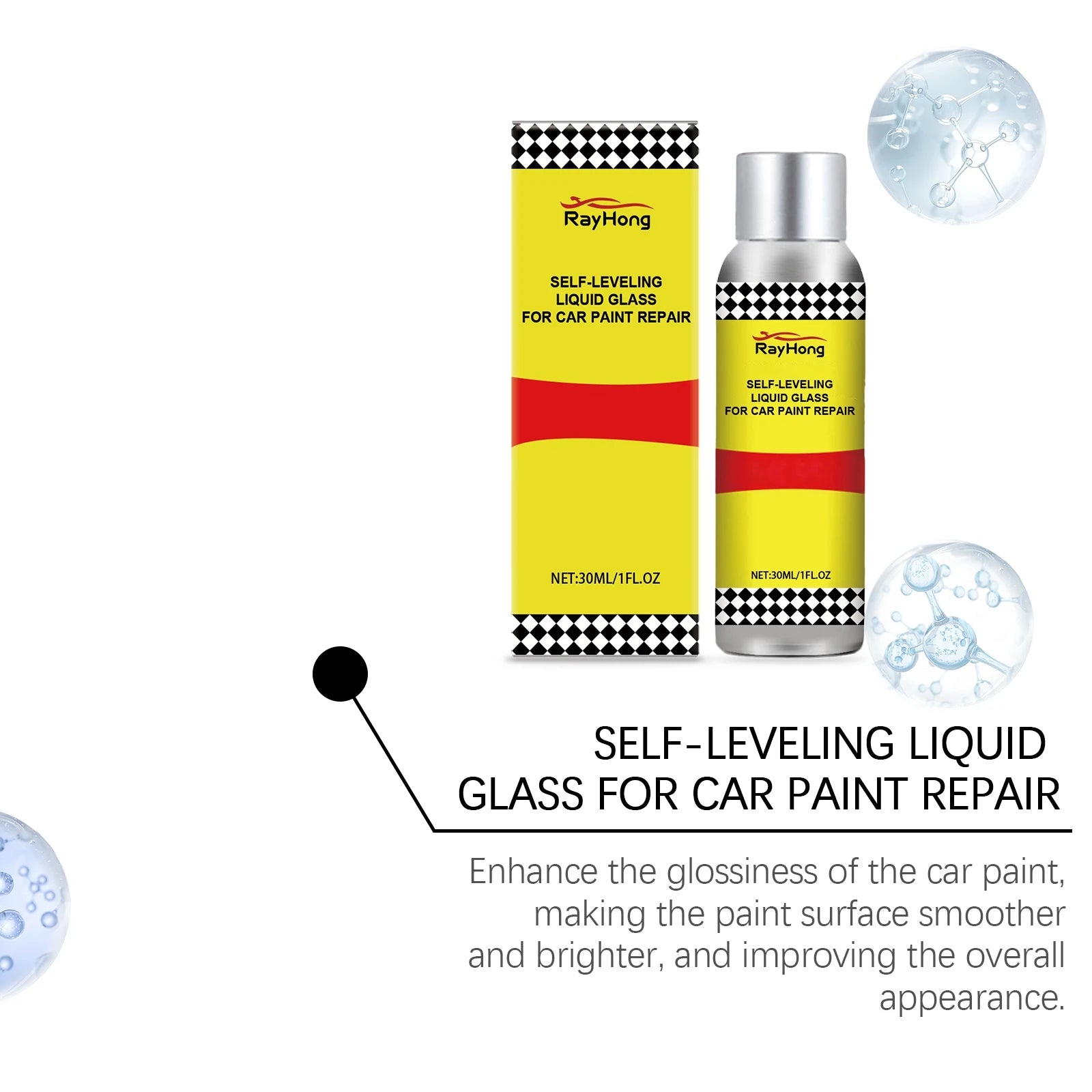 Rayhong Automobile Paint Care Liquid Automobile Paint Surface Maintenance Renovation Polishing Cleaning Brightening Waterproof Oasis Select