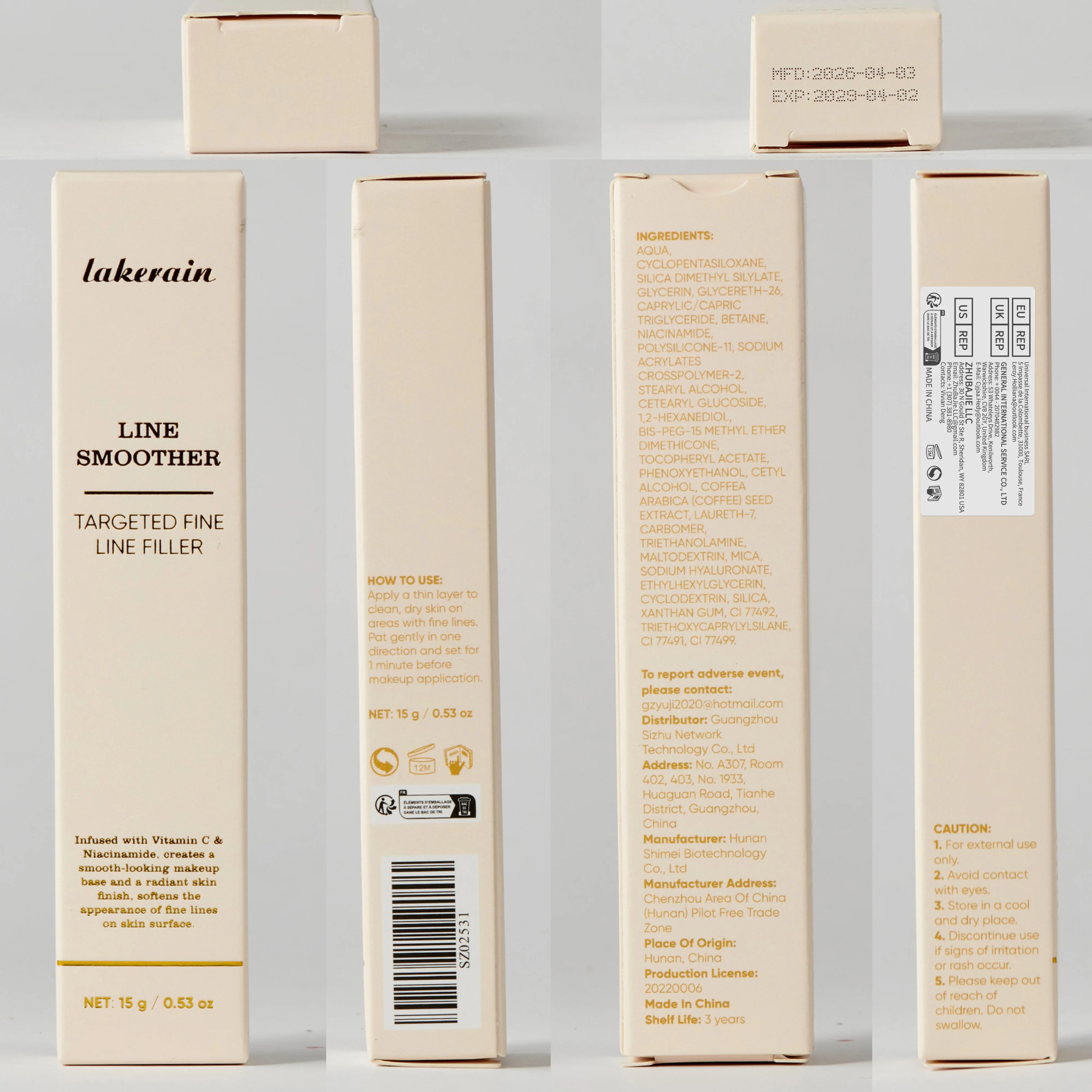 Instantly Softens Fine Lines Pore Minimizer & Line Smoother Tinted Primer Blurring Fine Lines Face Primer Makeup Base Oasis Select 2pcs