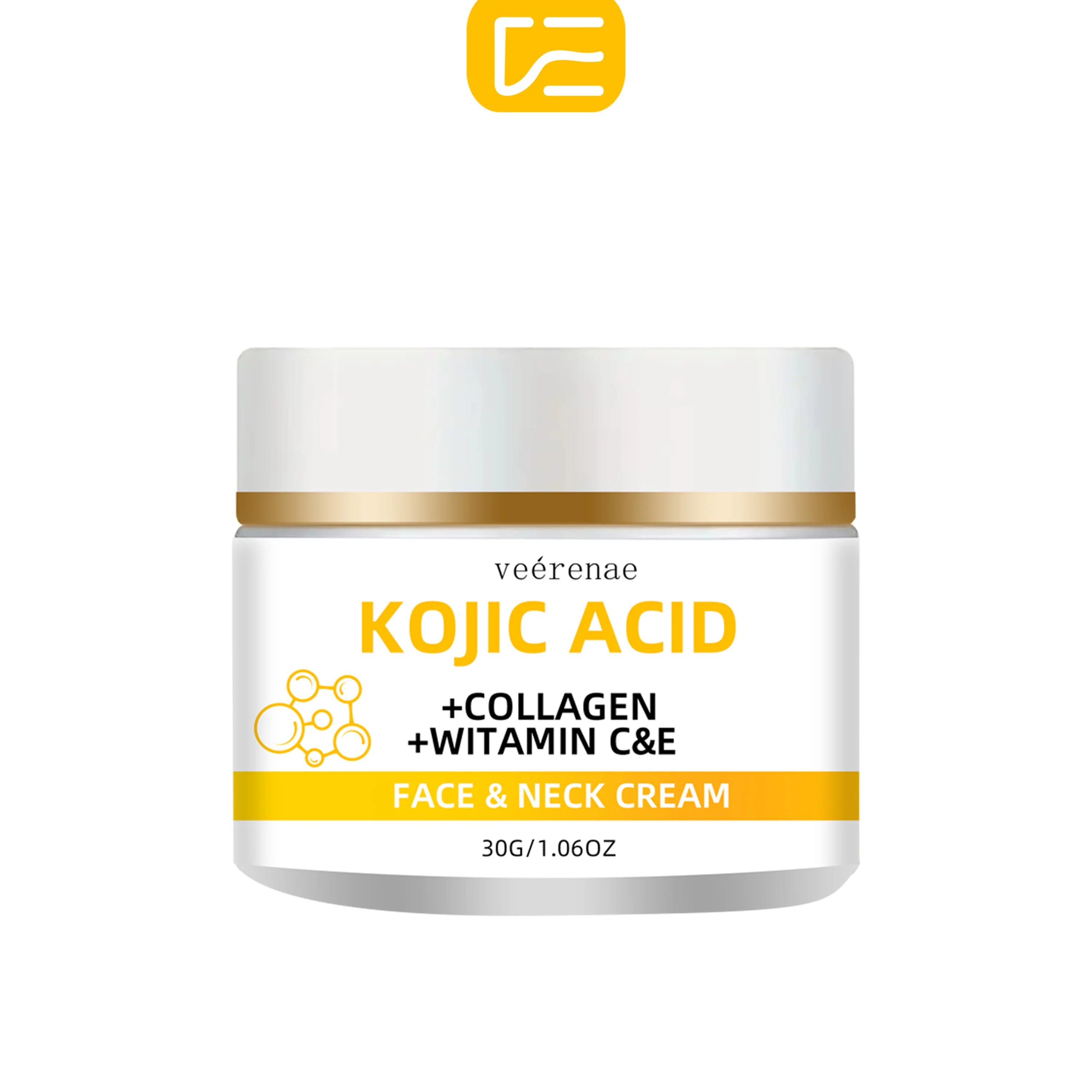 veérenae Kojic Acid Face & Neck Cream – All Skin Types