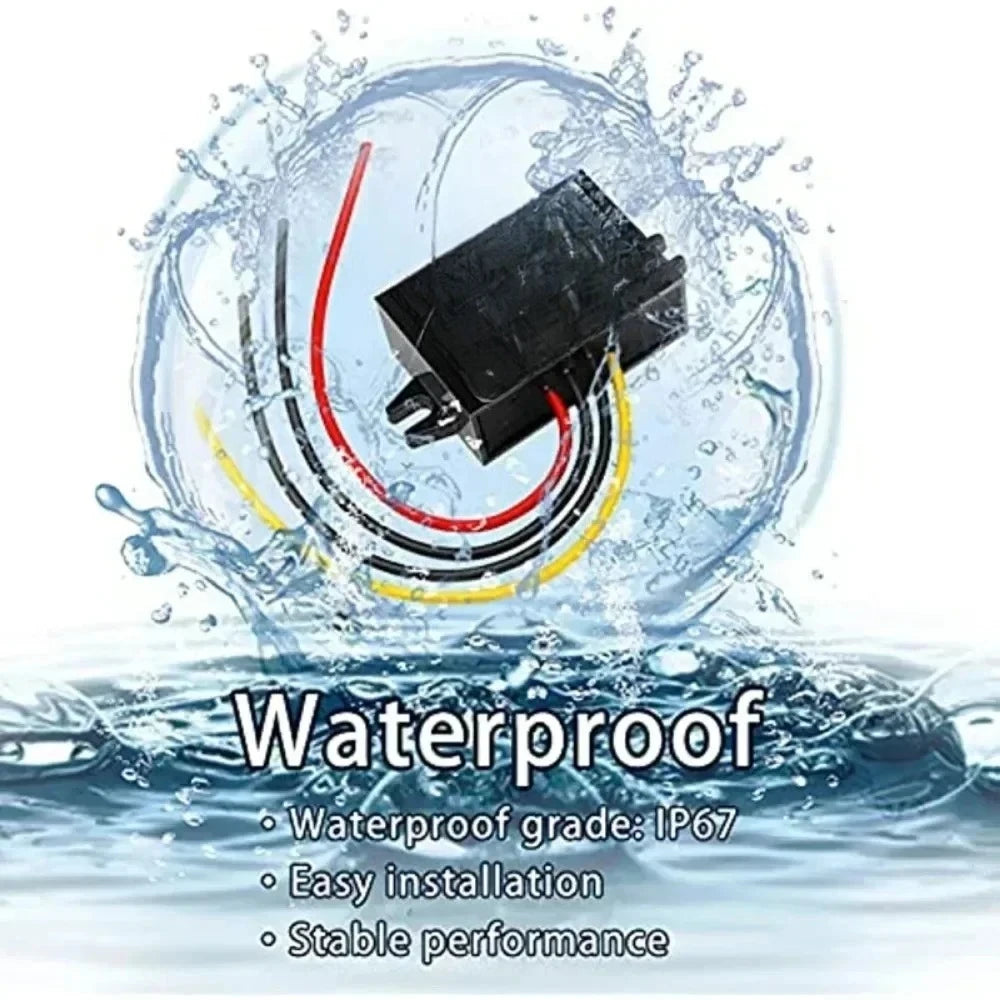 15V-100v 24v 36v 48v 60v 72v to 12v Step Down Buck 1A-5A 12v Voltage Regulator DC DC Converter Reducer for Golf Cart Car Device Oasis Select