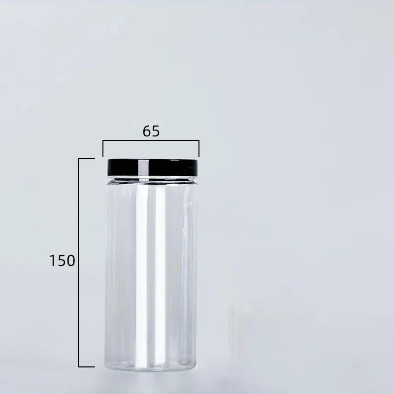 Clear Sealed Can With Lid Food Smell Odor Proof Storage Packaging Bottle Coffee Beans Seasoning Container Kitchen Accessories Oasis Select black-440ml China