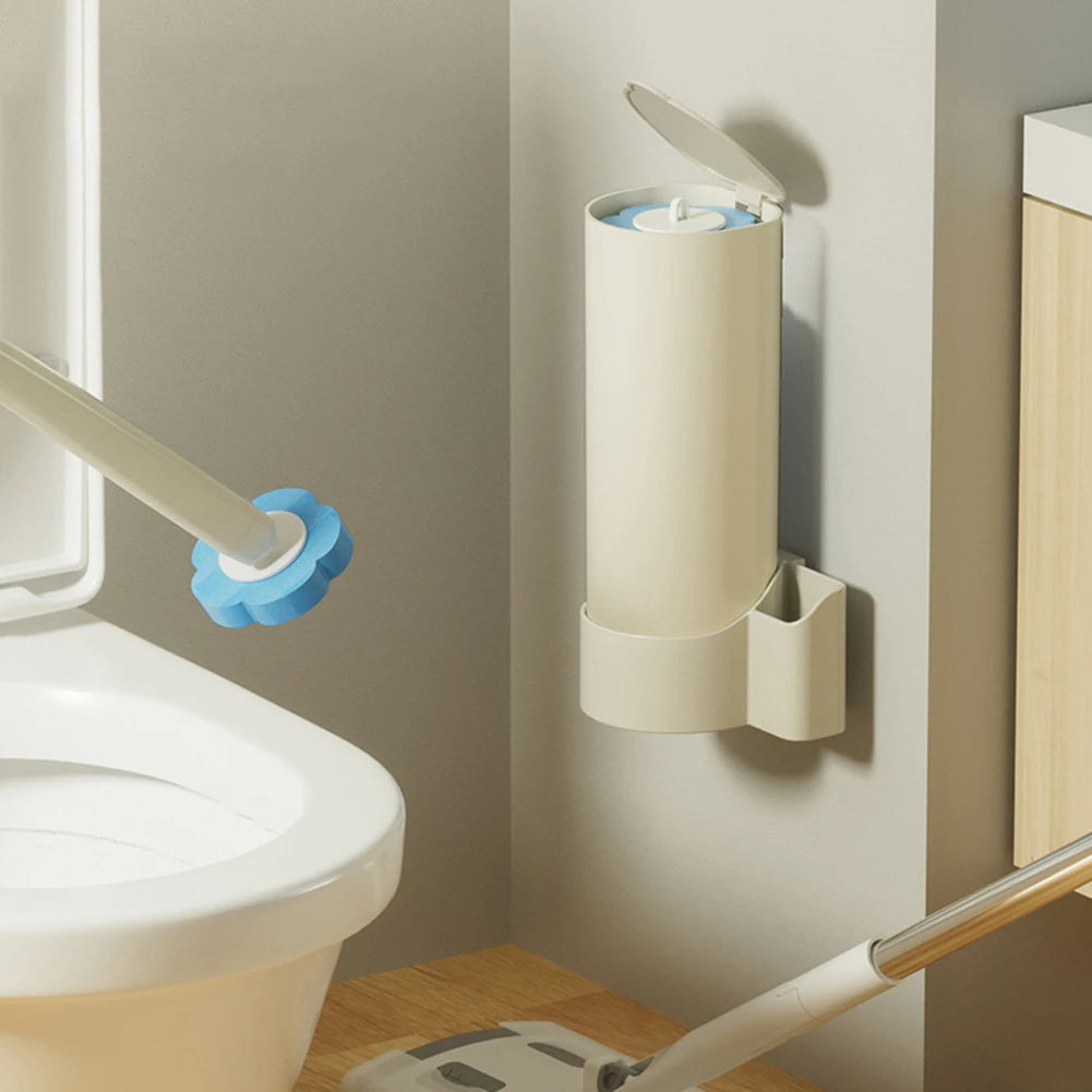 Disposable Toilet Brush Kit with 6 Refills | Contact-Free