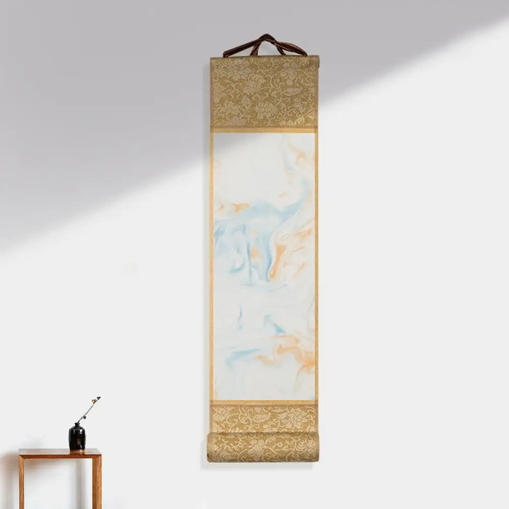 Self-made Gifts Art Supplies Painting Drawing Paper Gilded Rice Paper Scroll Blank Hanging Scroll Mini Batik Trumpet Scroll Oasis Select 07