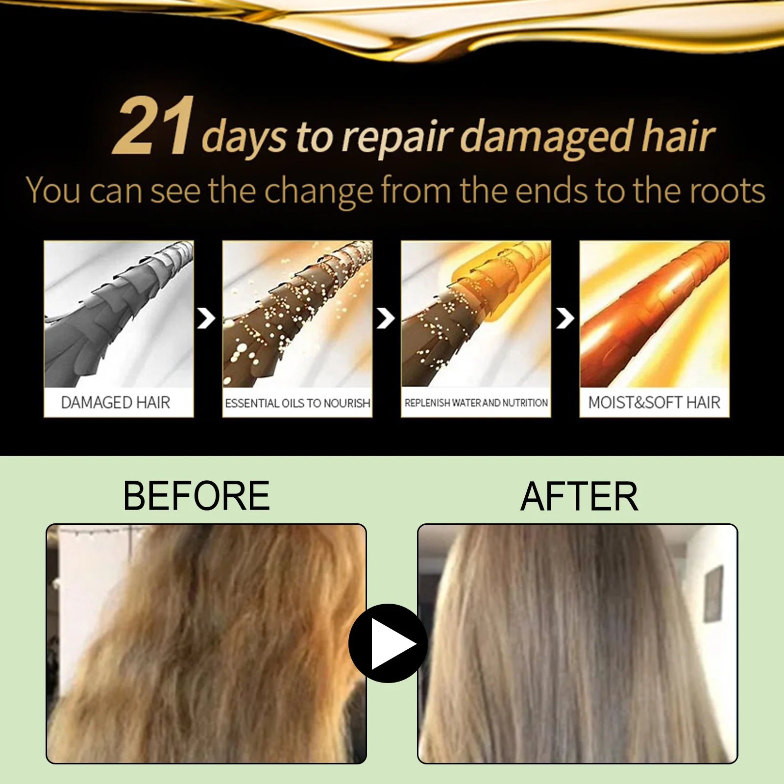 EELHOE Rosemary Mint Hair Conditioning Cream – Repair & Growth Hair Conditioning Cream Oasis Select