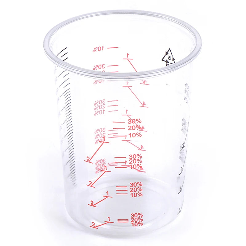 10Pcs 600ml Plastic Paint Mixing Cups Mixing Pot Paint Mixing Calibrated Cup Oasis Select One Size