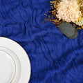 Crepe Table Runner Pleated Polyester Washable 180/300/400cm