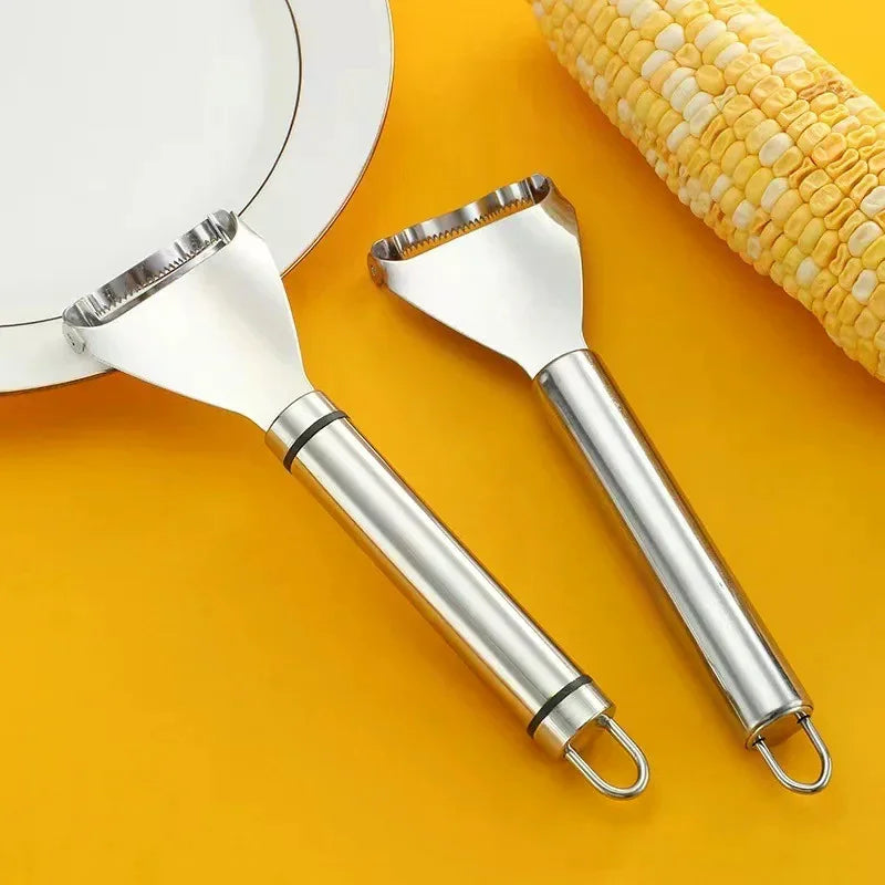 Stainless Steel Kitchen Corn Sheller Manual Corn Planer Household Roe Deer Scissors Efficient And Durable Food Preparation Tool Oasis Select