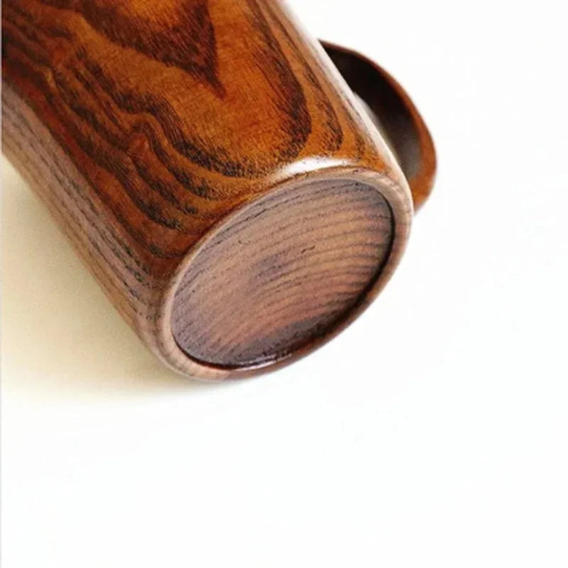 Wood Cup Mug Beer Coffee Tea Juice Milk Mug Tankard Handcrafted for Camping Picnic Home Office Party Home Accessories Oasis Select