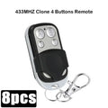 1/5/10Pcs Universal 4 Buttons Garage Door Opener Remote Control 433MHZ Clone Fixed Learning Rolling Code Duplicator Garage Oasis Select 8pcs