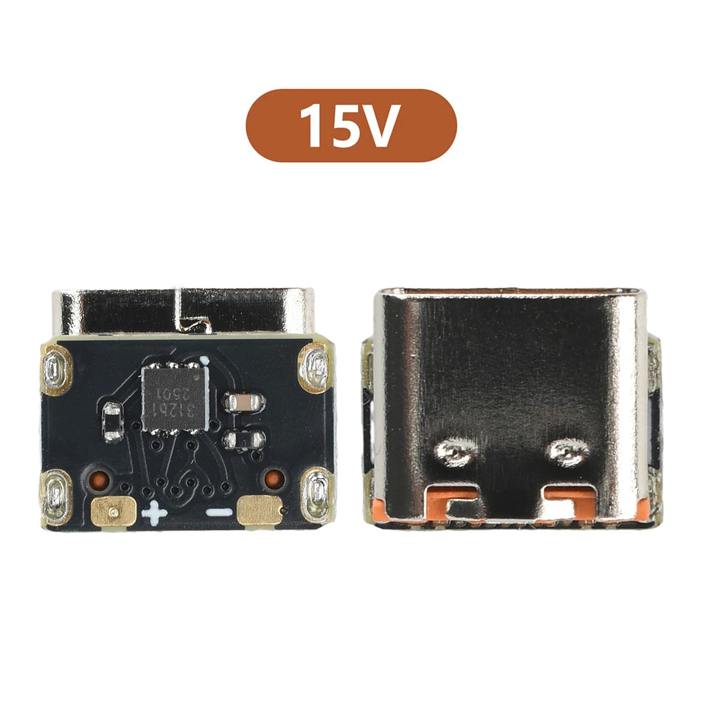 Mini Fast Charging Module PD QC Trigger 9V 12V 15V 20V Fixed Output for Smartphones Tablets In-Car Devices Universal Compatibili Oasis Select 15V