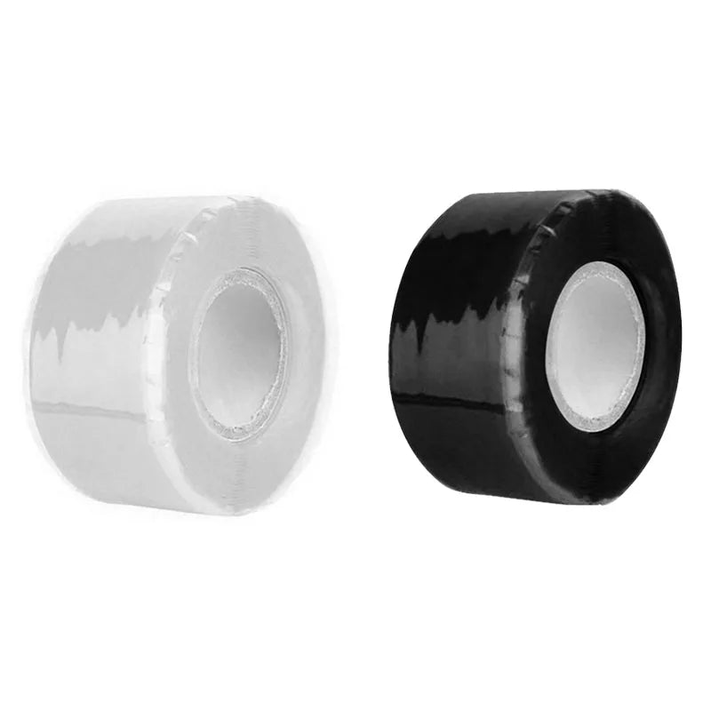 1/3pcs Super Strong Fiber Waterproof Tape Stop Leaks Seal Repair Tape Performance Self Fix Tape Adhesive Sealing Tape 1.5m New Oasis Select 25mm white-Black 1.5m