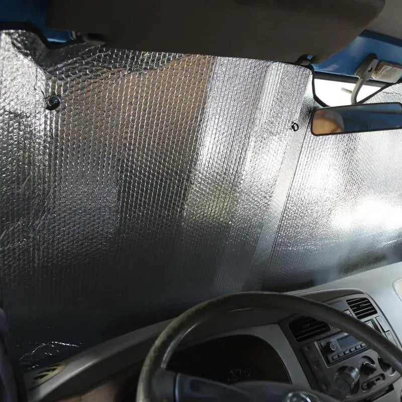 Car Windshield Cover Truck Windscreen Foldable Sun Shade Cover Suction Cup Front Heat Block Sun Protection for Truck 220x70cm Oasis Select