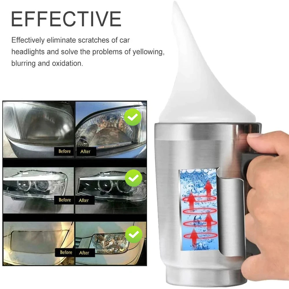 Car Headlight Polishing Kit 100ML/50ML Headlight Restoration Liquid Polymer Headlamp Renovation Repair Clean Kit Automobile Tool Oasis Select