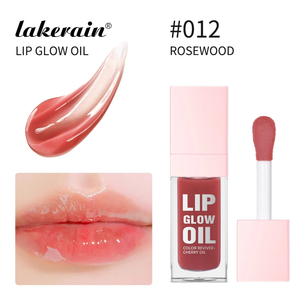 Lip Glow Oil Jelly Lip Gloss Set Long Lasting Permanent Lipstick Woman Tint for Lips Stick Free Shipping Lipgloss Glosses Stain Oasis Select 012 ROSEWOOD