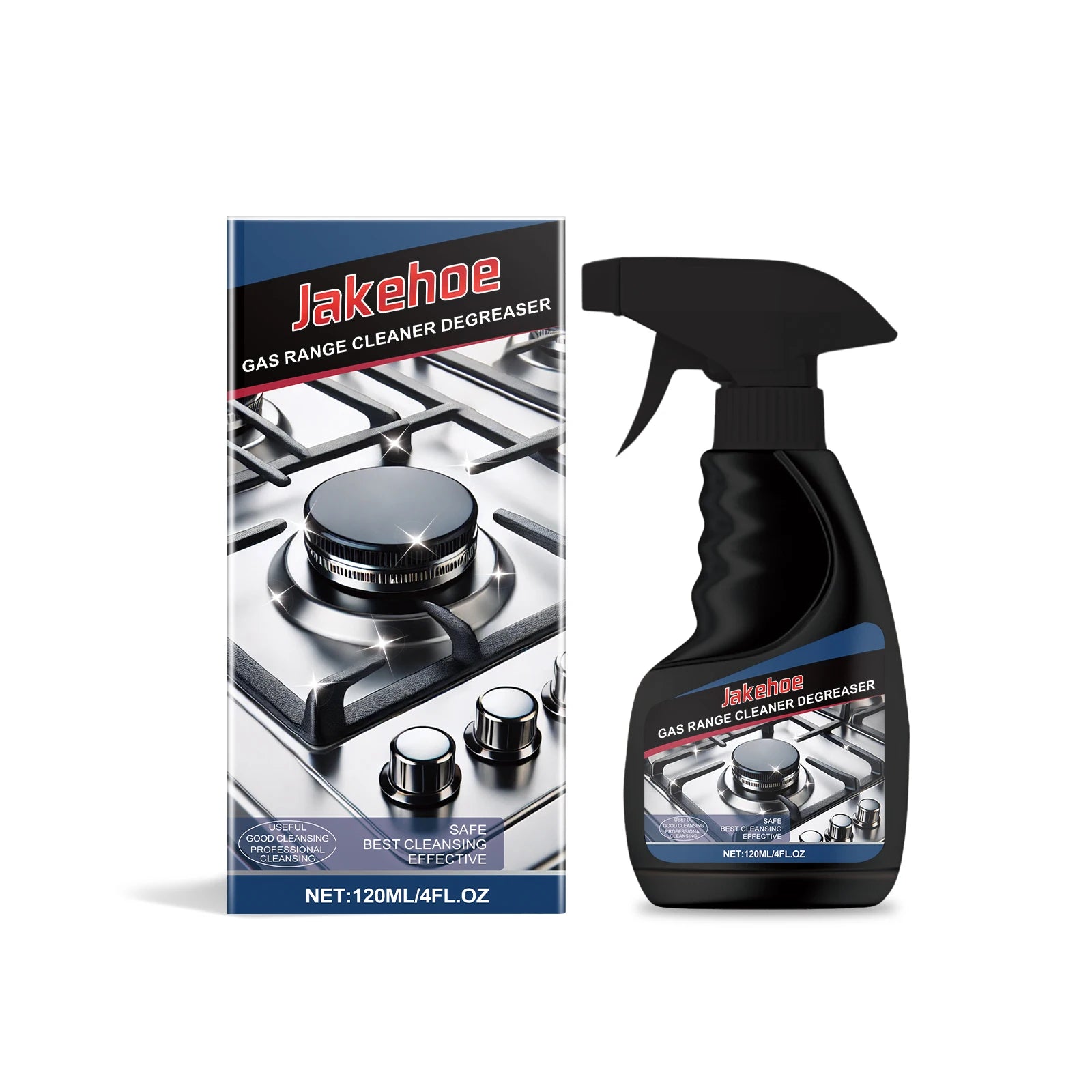Gas Stove Cleaner for Cooktops Range Hoods and Kitchen Surfaces Removes Stubborn Grease and Burnt on Food Kitchen Cleaning Tool Oasis Select 120ml boxed