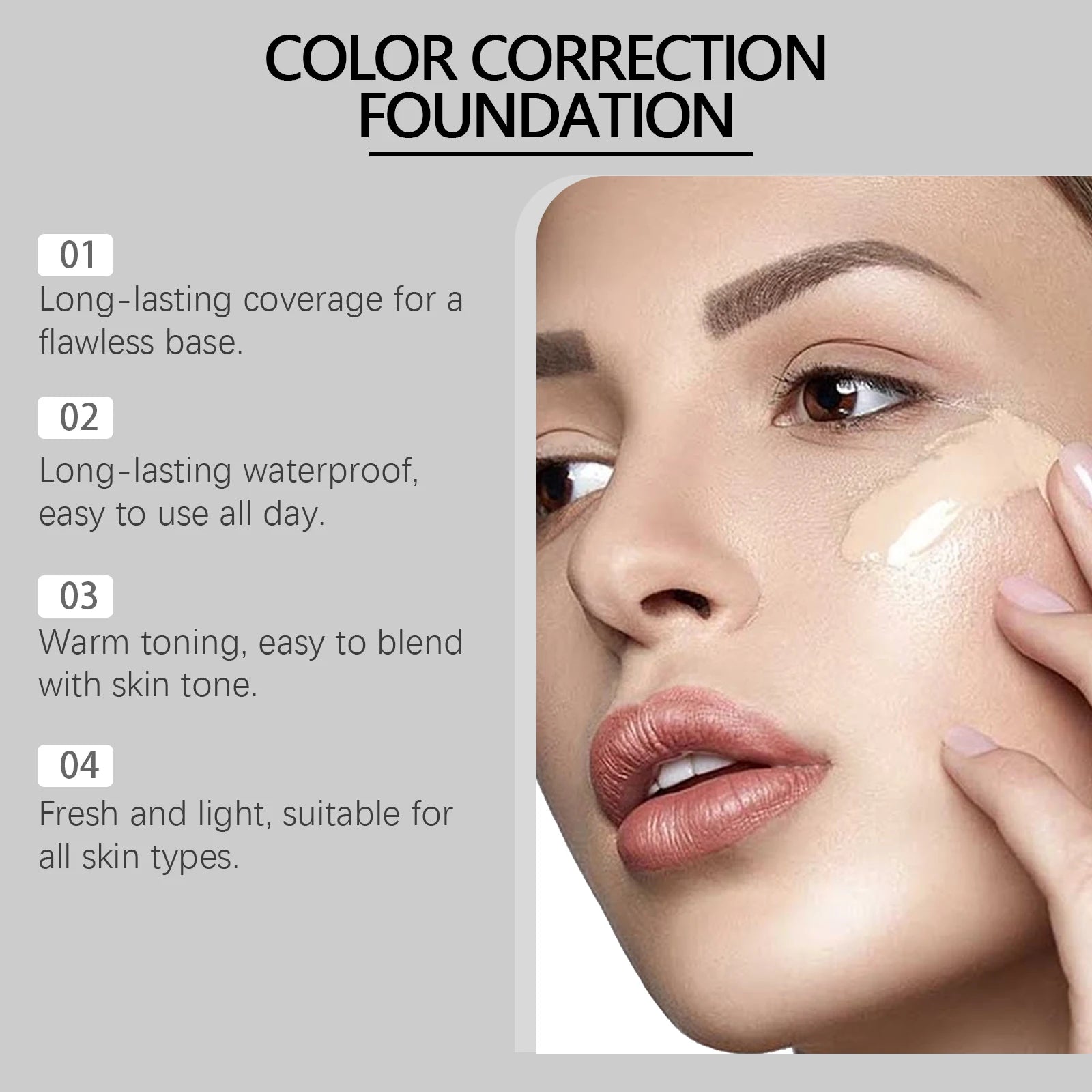 EELHOE Full Coverage Liquid Foundation Concealer – Oil Control Liquid Foundation Oasis Select