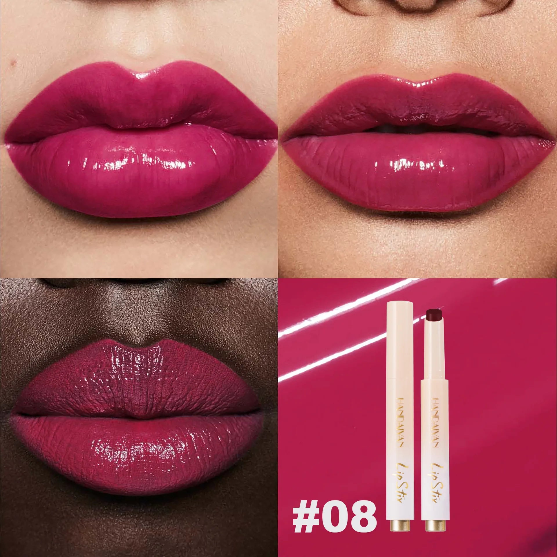 Handaiyan Press-On Jelly Mirror Lip Gloss – Long-Lasting Tint