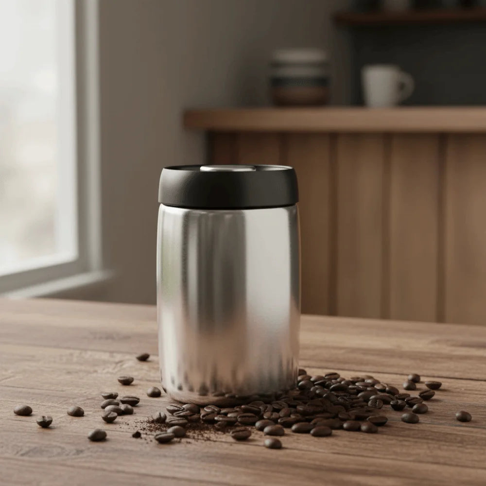 304 Stainless Steel Vacuum Sealed Coffee & Tea Storage Canister