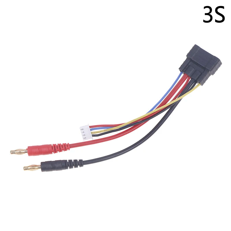 TRX ID Male Compatible Charger Lead 4S/3S/2S Lipo Battery Bullets Connector Charging Cable To 4mm Banana For TRX RC Car Oasis Select A2